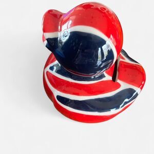 Union Jack Rubber Duck Ceramic Piggy Bank